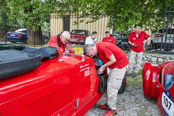 Brescia Italie 2018 Mille Miglia Village Célèbre Course Historique Italienne — Photo