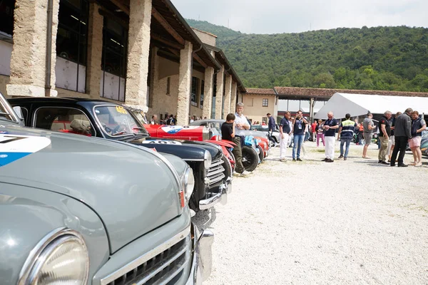 Brescia Italy 2018 Mille Miglia Village Famous Italian Historical Race — стоковое фото