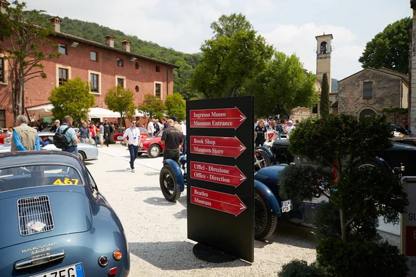 Brescia Italy 2018 Mille Miglia Village Famous Italian Historical Race — стоковое фото