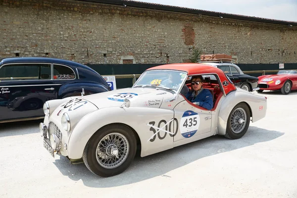 Brescia Italie 2018 Mille Miglia Village Célèbre Course Historique Italienne — Photo