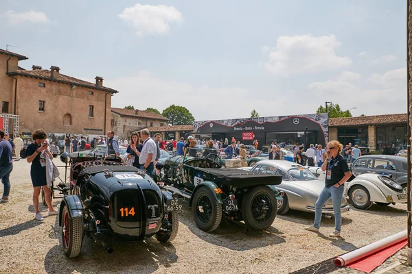 Brescia Italien 2018 Mille Miglia Village Das Berühmte Historische Italienische — Stockfoto
