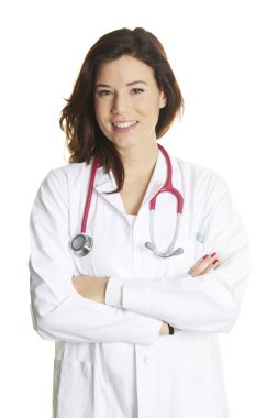 çok kadın doktor Studio arka planda vurdu