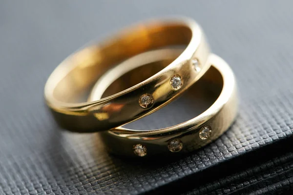 Wedding Rings Close — Stock Photo, Image