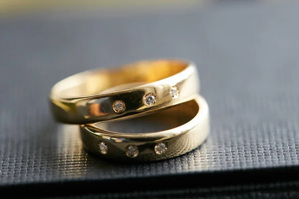 Wedding Rings Close — Stock Photo, Image