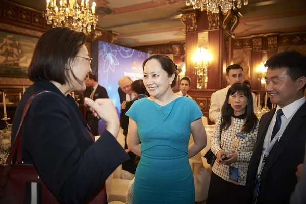 Meng Wanzhou Manager Von Huawei — Stockfoto