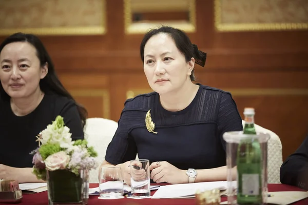 Meng Wanzhou Manager Von Huawei — Stockfoto