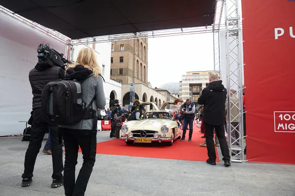 Мая 2019 Millemiglia Race Car Brescia Italy — стоковое фото