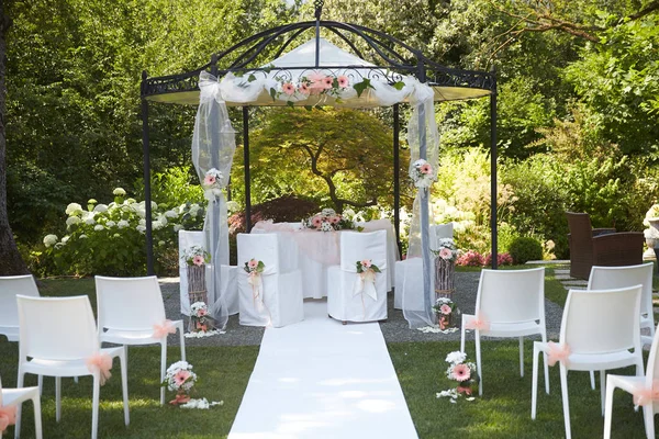 Wedding Day Ceremony Altar — Stock Photo, Image