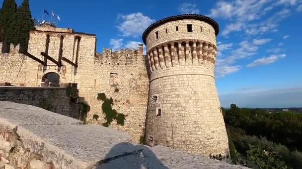 Brescia - antico castello — Video Stock