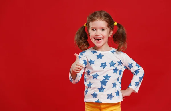 Menina Engraçada Usando Óculos Fundo Colorido — Fotografia de Stock