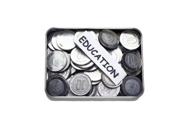 Cezayir sikke üzerinde eğitim için metal kutu