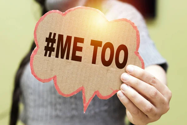 Metoo 거품을 클로즈업 — 스톡 사진