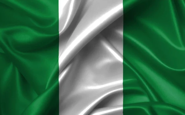 Taça Das Nações Africanas 2019 Bandeira Nigéria — Fotografia de Stock