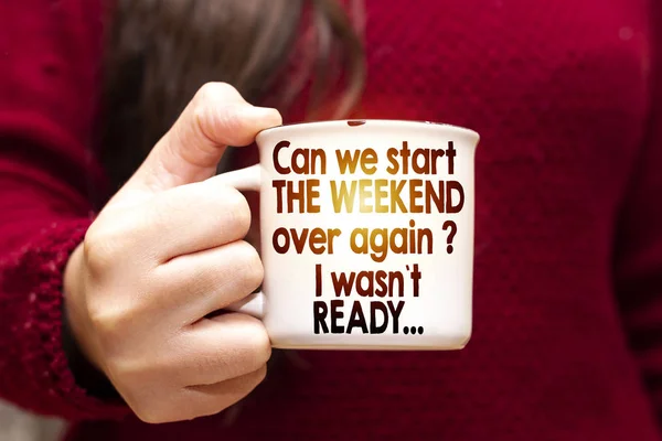 Can we start the weekend again, I was not ready. Funny motivational quote about Monday and week start.