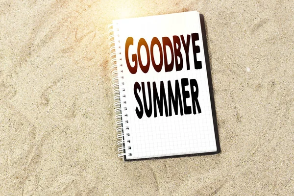 Прощання Прощання Літня Концепція — стокове фото