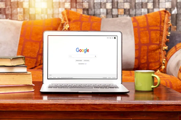 Mascara Algieria Września 2019 Aplikacja Google Logo Ekranie Wyszukiwarka Google — Zdjęcie stockowe