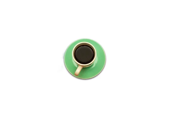 Kopp Kaffe Isolerad Vit Bakgrund — Stockfoto