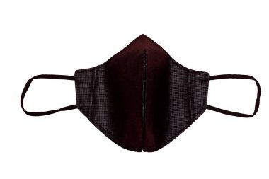 tekstil tıbbi maskesi beyaz arkaplanda izole edildi