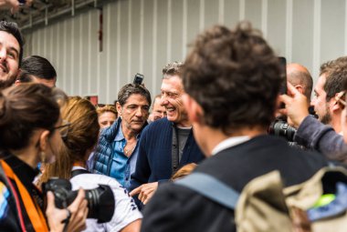 Buenos Aires, Arjantin - 26 Mayıs 2019: Mauricio Macri Paseo del Bajo'nun açılışı