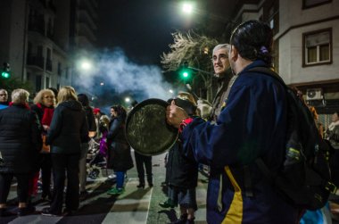 Buenos Aires, Arjantin - 4 Ağustos 2016: Macri'ye karşı Cacerolazo protestosu