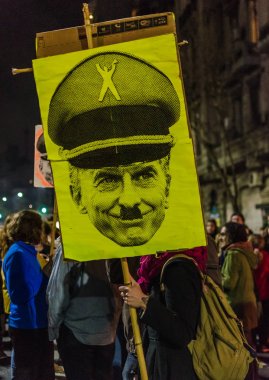 Buenos Aires, Arjantin - 4 Ağustos 2016: Macri'ye karşı Cacerolazo protestosu