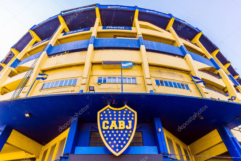 The Bombonera in La Boca neighborhood, home stadium of Boca Juniors