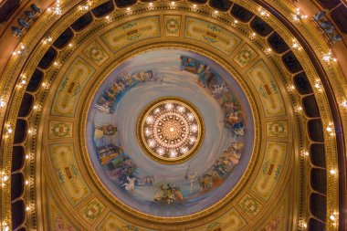 Buenos Aires, Arjantin - 1 Şubat 2018: Teatro Colon Tiyatrosunun İçi