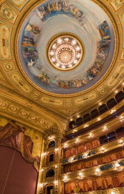 Buenos Aires, Arjantin - 1 Şubat 2018: Teatro Colon Tiyatrosunun İçi