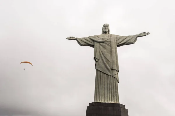 Rio de Janeiro, Brazil - February 25, 2018: Christ the Redeemer monument statue — Stock Photo, Image