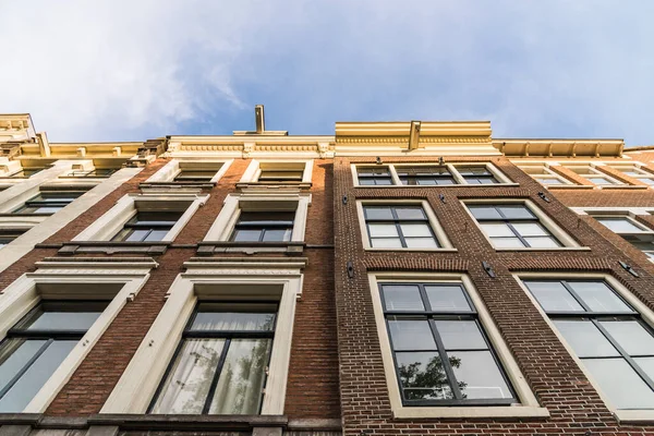 Architettura Tradizionale Olandese Case Colorate Amsterdam Paesi Bassi — Foto Stock