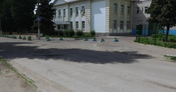 Escuela secundaria en Ucrania — Vídeo de stock