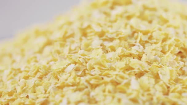 Flocos de milho integrais — Vídeo de Stock