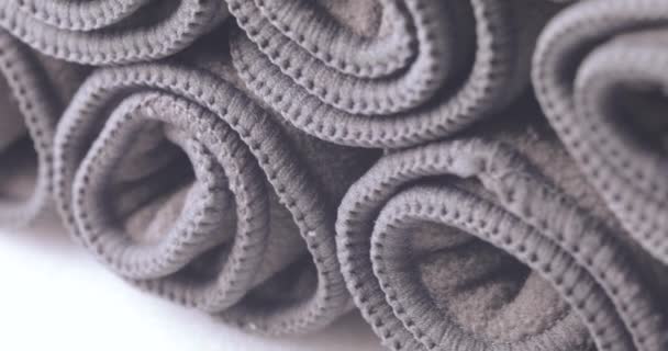Многоразовые моющиеся подгузники для подгузников — стоковое видео