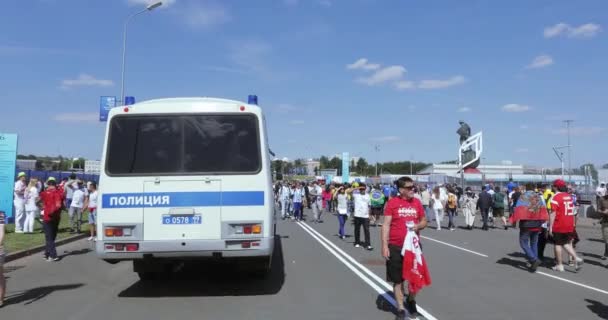 俄国警察公共汽车 — 图库视频影像