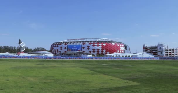 Blick auf das Spartak-Stadion — Stockvideo