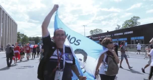 Fotbaloví fanoušci z Francie — Stock video