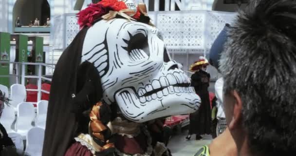 Mexican Carnival Celebration of the dead — Stock Video