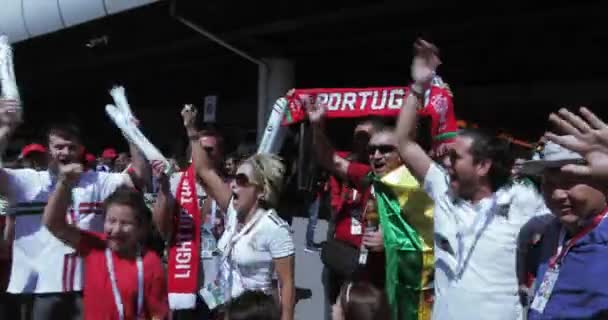 Fotbaloví fanoušci Marokko — Stock video