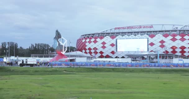 Vista del Estadio Spartak — Vídeos de Stock