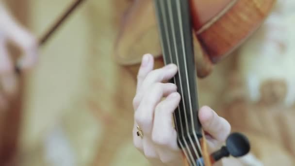 Hra na violoncello — Stock video