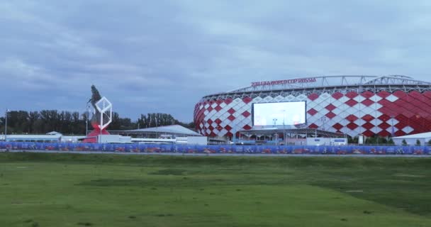 Pohled na Spartak Stadium — Stock video