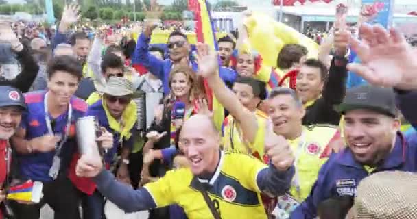 Tifosi di calcio della Colombia — Video Stock