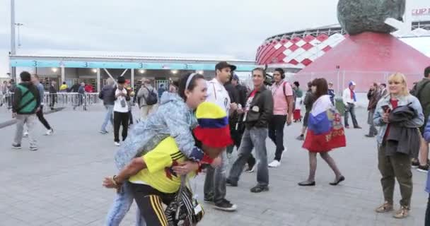 Tifosi di calcio della Colombia — Video Stock