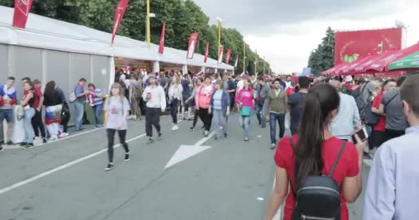 Festival van de fans van Fifa op de Mussenheuvels — Stockvideo