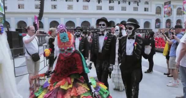 Carnaval Mexicano Celebración de los Muertos — Vídeos de Stock