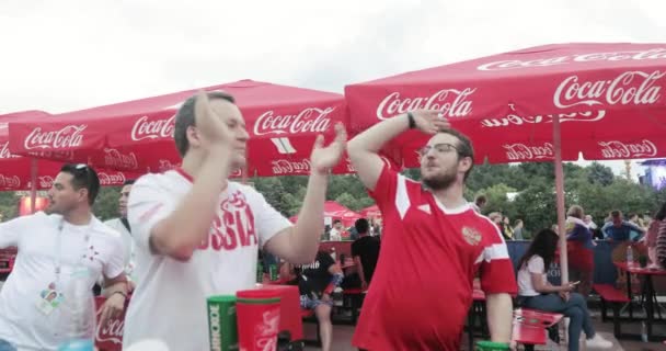 Festiwal fanów FIFA na wzgórza Worobiowe — Wideo stockowe