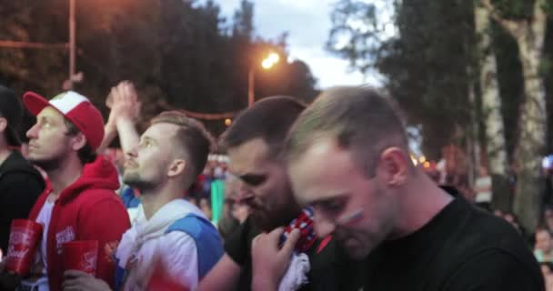 Festiwal fanów FIFA na wzgórza Worobiowe — Wideo stockowe