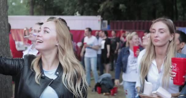 Фестиваль любителів Fifa на Воробйови гори — стокове відео