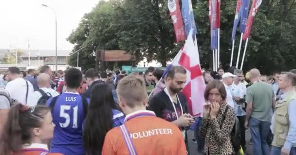 Fotbaloví fanoušci Chorvatska — Stock video