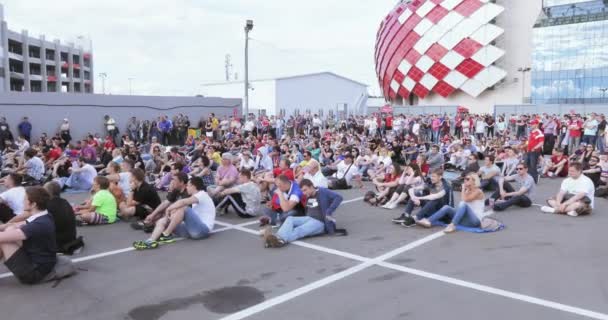 Spartak stadyumu FIFA taraftar Festivali — Stok video